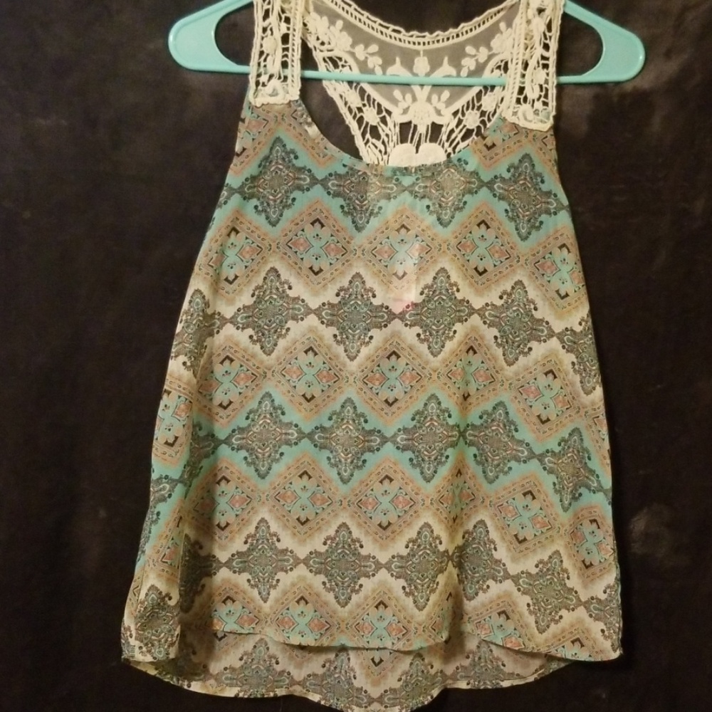 Super cute sheer tank